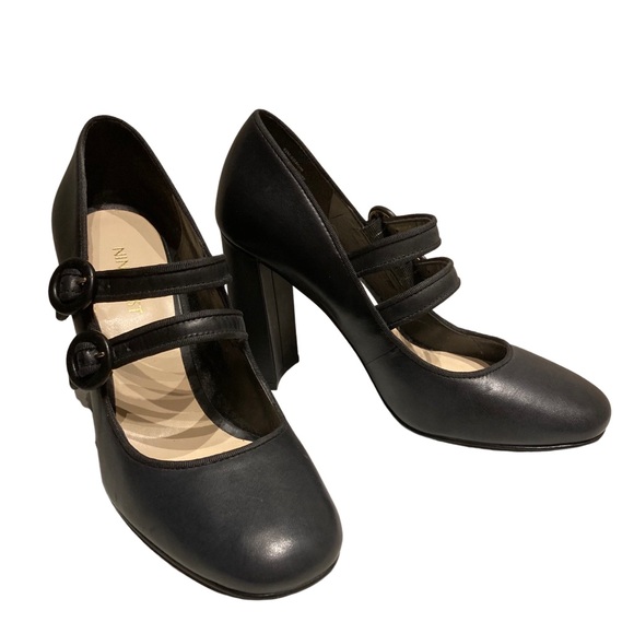 Nine West Dabney leather pump, new with box, 6 1/2, 3.5 inch heel. - Picture 5 of 8